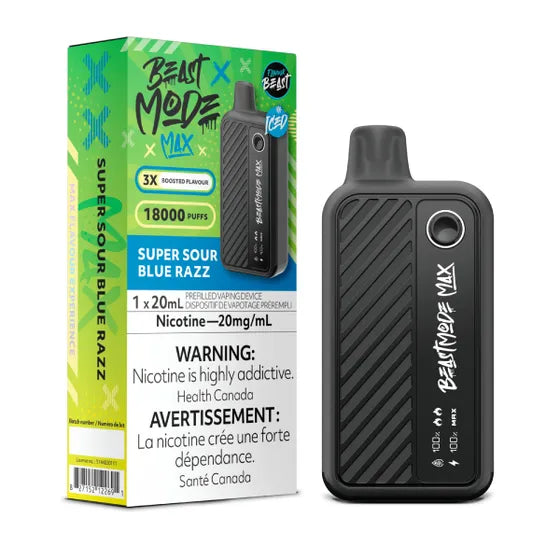 Super Sour Blue Razz Iced by Flavour Beast Max 18000 Puff 20ml - Dispo VapingStory Super Sour Blue Razz Iced by Flavour Beast Max 18000 Puff 20ml - Dispo VapingStory
