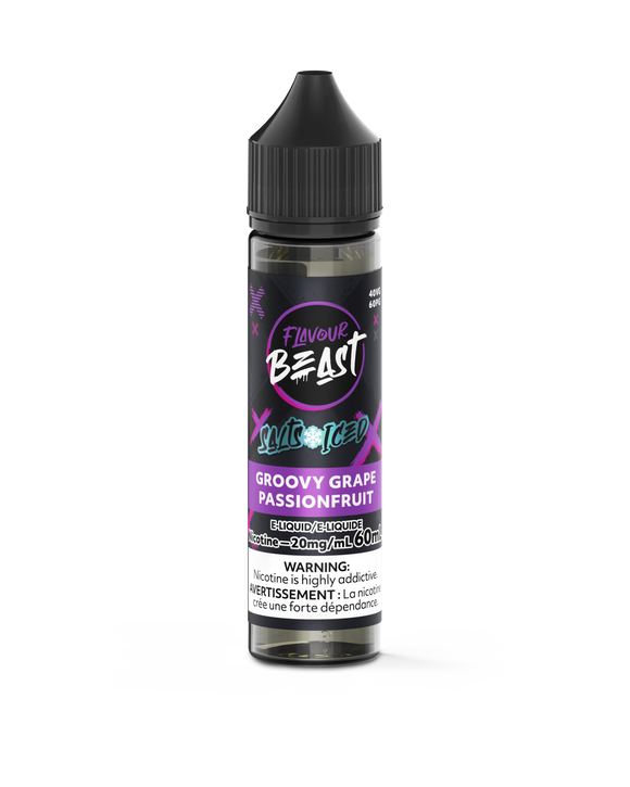 Groovy Grape Passionfruit (Ice) by Flavour Beast Salt 60mL [ON]