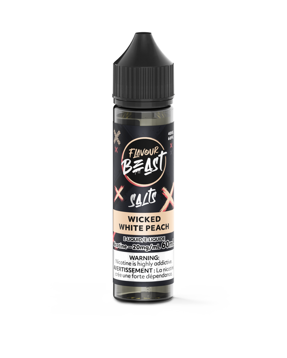 Wicked White Peach by Flavour Beast Salt 60mL [ON]