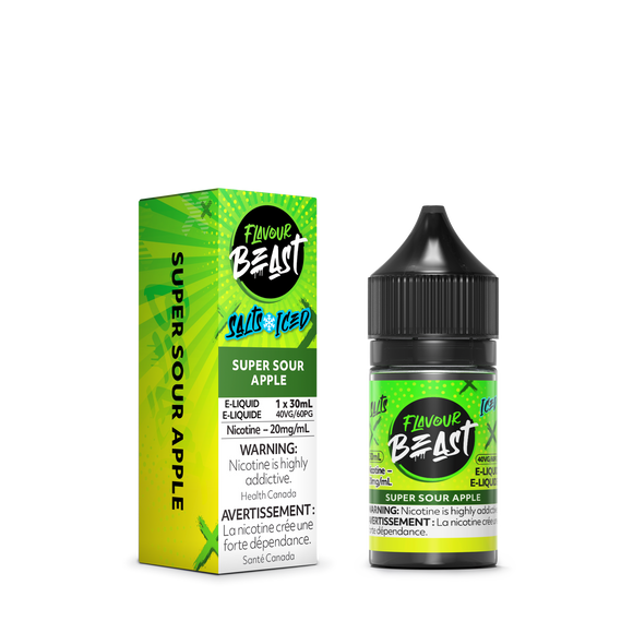 Super Sour Apple Iced by Flavour Beast Salt - E-Liquid (30ml)