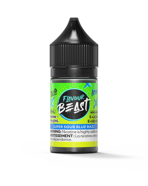 Super Sour Blue Razz Iced by Flavour Beast Salt 
