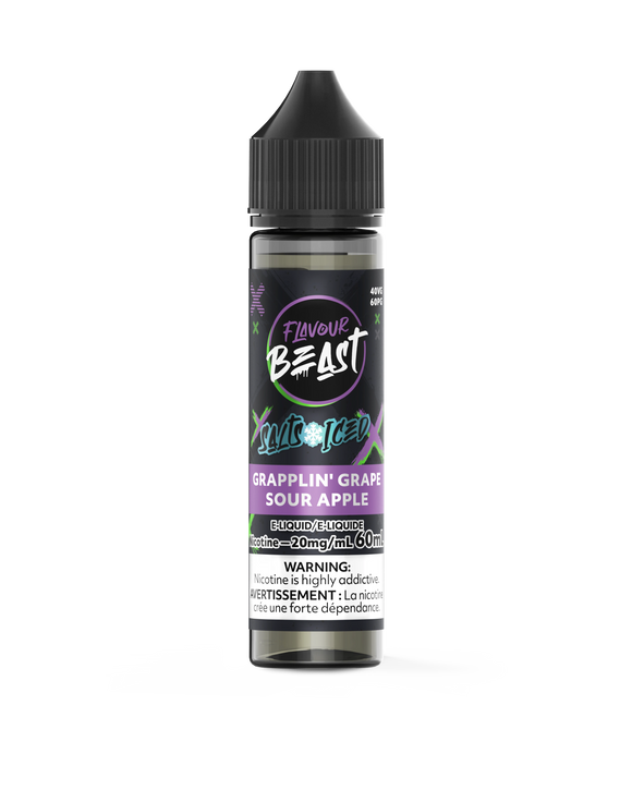 Grapplin' Grape Sour Apple (Ice) by Flavour Beast Salt 60mL 
