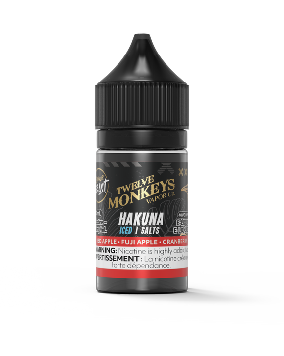 Hakuna (Iced) by Flavour Beast X Twelve Monkeys Salt 30mL [ON]