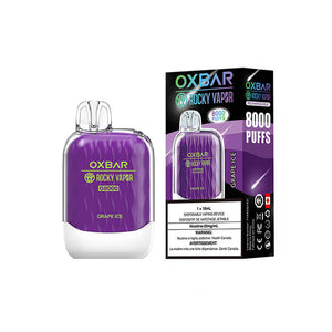 Grape Ice by OXBAR x Rocky Vapor G8000 (8000 Puff) 18mL - Disposable Vape - Ottawa Vape Store, Hamilton Vape Store