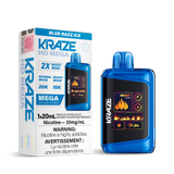 Blue Razz Ice by Kraze HD Mega (20000 Puff) 20mL - Disposable Vape