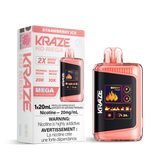 Strawberry Ice by Kraze HD Mega (20000 Puff) 20mL - Disposable Vape