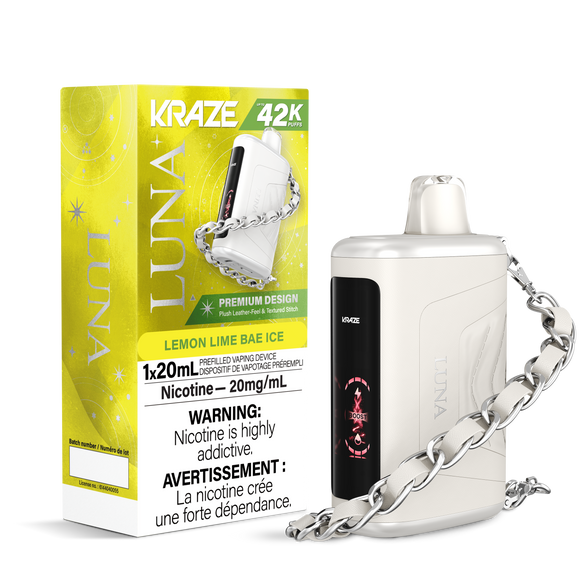 Lemon Lime Bae (Ice) by Kraze Luna (42000 Puff) 20mL - Disposable Vape [ON]