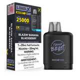 Blazin' Banana Blackberry Iced by Level X Flavour Beast Boost - Closed Pod System (25K Puff)  [CAN]