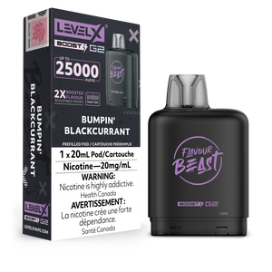 Bumpin' Blackcurrant by Level X Flavour Beast Boost - Closed Pod System (25K Puff) [ON]