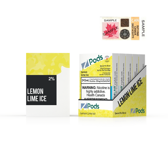 Lemon Lime Ice Z Pods by Z Lab ('Stlth' Compatible Vape Pod)