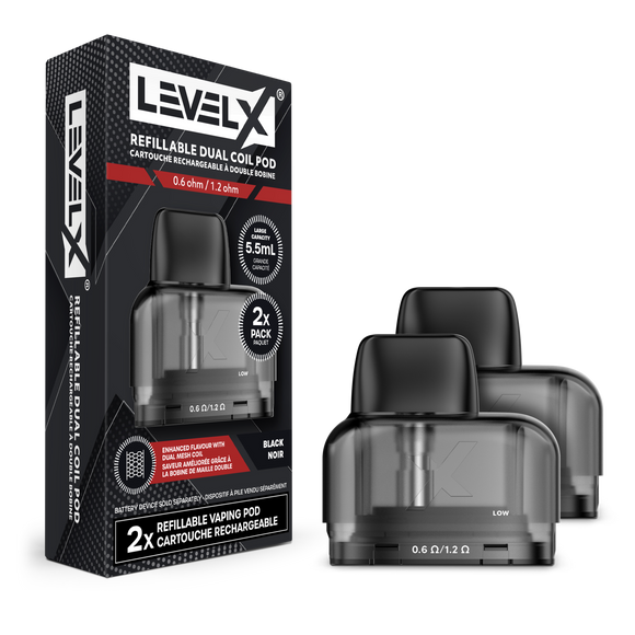 Level X Refillable Pod - Closed Pod System VapingStory Level X Refillable Pod - Closed Pod System VapingStory