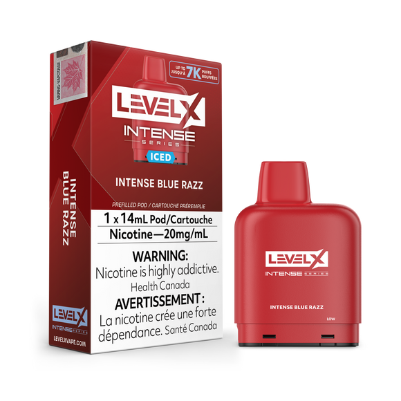 Intense Blue Razz Iced by Level X Intense Series - Closed Pod System