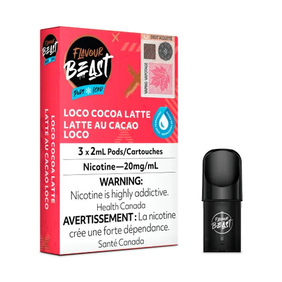 Loco Cocoa Latte Iced by Flavour Beast ('Stlth' Compatible Vape Pod)