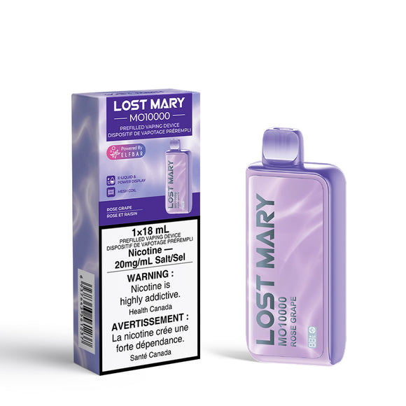 Rose Grape by Elfbar Lost Mary MO10000 (10000 Puff) 18mL - Disposable Vape