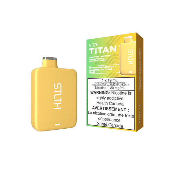 Mango Pineapple Guava Ice by Stlth Titan 10000 Puff 19ml Rechargeable- Disposable Vape