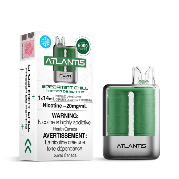 Spearmint Chill by NVZN Atlantis 8000 Puff 14ml - Disposable Vape