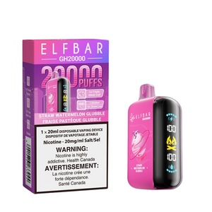 Straw Watermelon Glubble by Elfbar GH20K (20000 Puff) 20mL - Disposable Vape [ON]