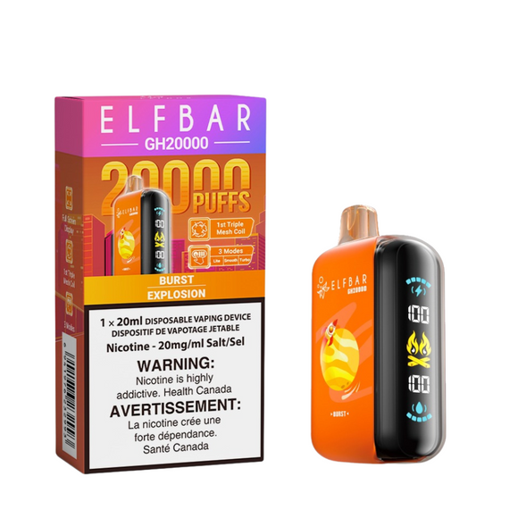 Burst by Elfbar GH20K (20000 Puff) 20mL - Disposable Vape [ON]