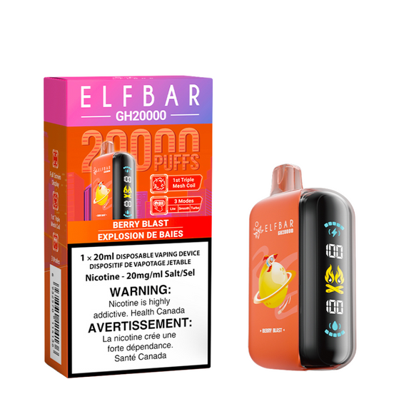 Berry Blast by Elfbar GH20K (20000 Puff) 20mL - Disposable Vape [ON]
