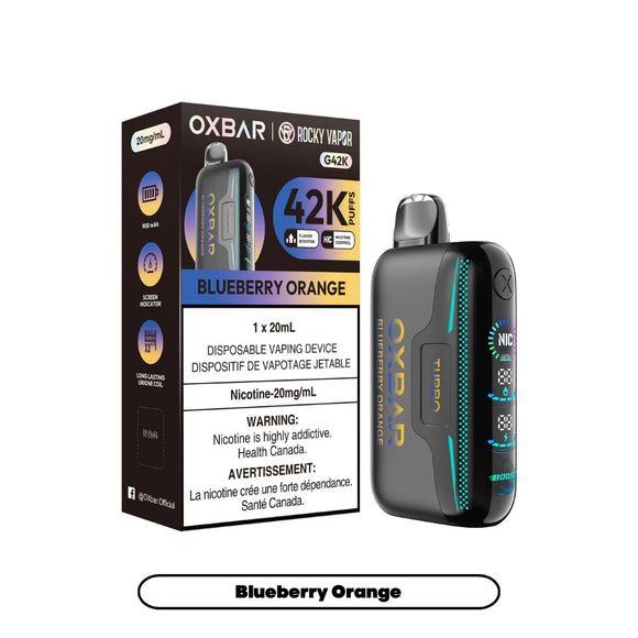 Blueberry Orange by OXBAR x Rocky Vapor G42K (42000 Puff) 20mL - Disposable Vape