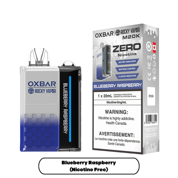 Blueberry Raspberry by OXBAR x Rocky Vapor M20K (20000 Puff) 20mL [0mg]- Disposable Vape [ON]