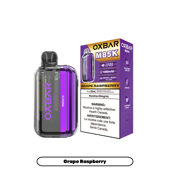 Grape Raspberry by OXBAR M85K (85000 Puff) 25mL - Disposable Vape 
