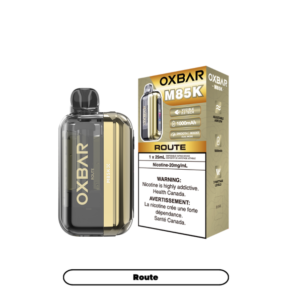 Route by OXBAR M85K (85000 Puff) 25mL - Disposable Vape