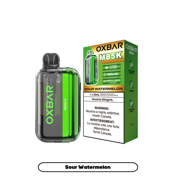 Sour Watermelon by OXBAR M85K (85000 Puff) 25mL - Disposable Vape