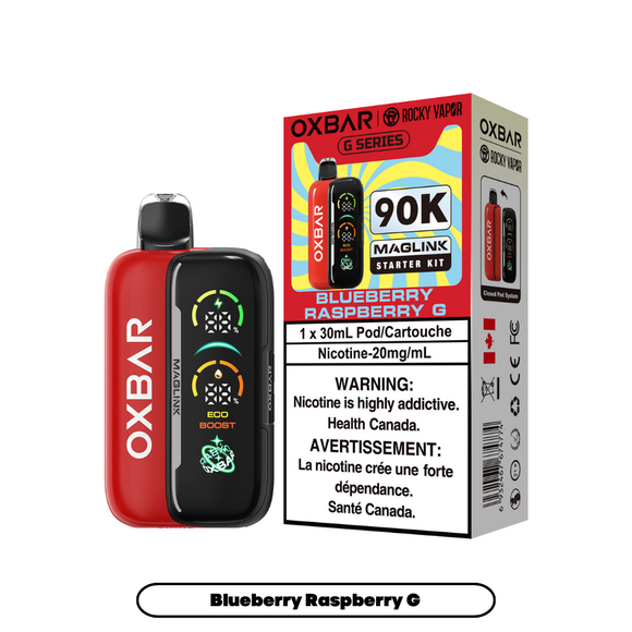 Blueberry Raspberry G by OXBAR Maglink 90K (Device & Pod) - Closed Pod System