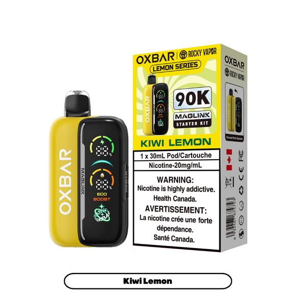 Kiwi Lemon by OXBAR Maglink 90K (Device & Pod) - Closed Pod System