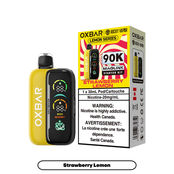 Strawberry Lemon by OXBAR Maglink 90K (Device & Pod) - Closed Pod System 