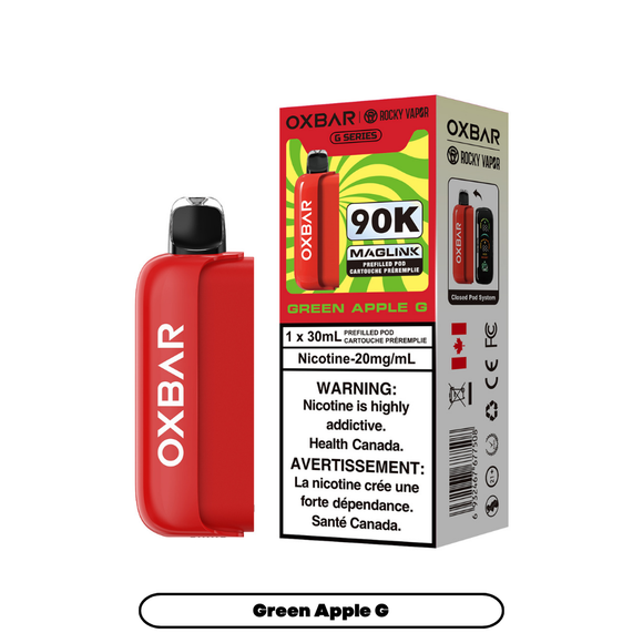 Green Apple G by OXBAR Maglink 90K (Pod) - Closed Pod System