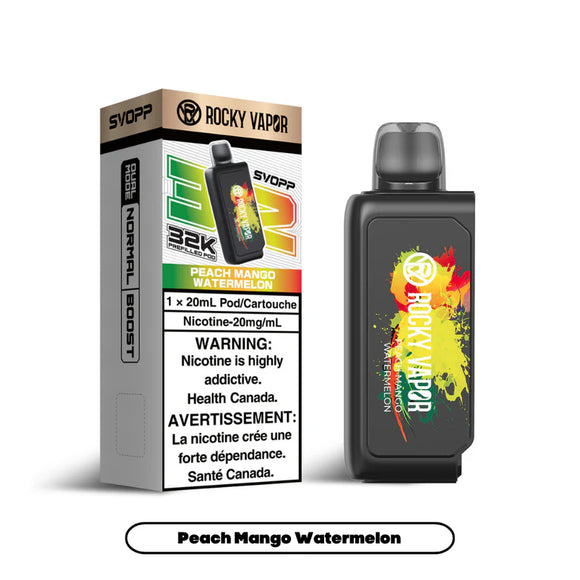 Peach Mango Watermelon by Rocky Vapor SVOPP 32K - Closed Pod System [ON]