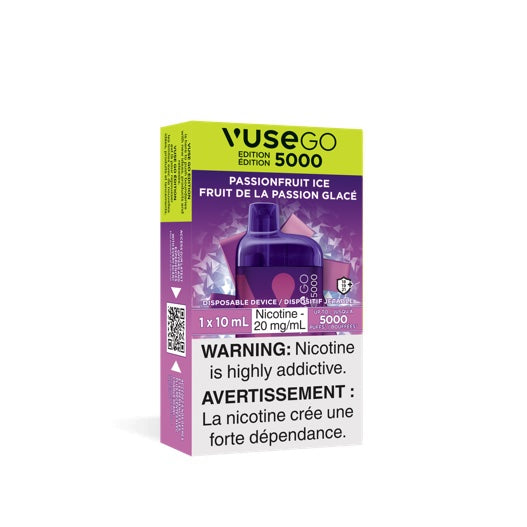Passionfruit Ice de Vuse Go Edition 5000 (10 ml, 5000 bouffées) - Vape jetable