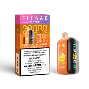 Peach Mango Watermelon by Elfbar GH20K (20000 Puff) 20mL - Disposable Vape