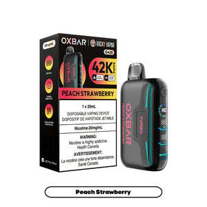 Peach Strawberry by OXBAR x Rocky Vapor G42K (42000 Puff) 20mL - Disposable Vape [ON]