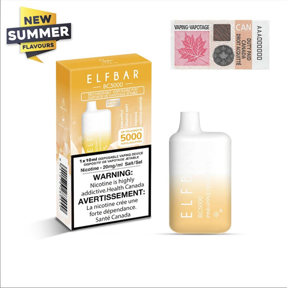 Pineapple Orange Mint (Summer Edition) by Elfbar BC5000 (5000 Puff) 13mL - Disposable Vape