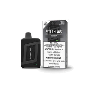Rich Tobacco Stlth 8k 8000 Puff 14mL Type-C Rechargeable Disposable Vape