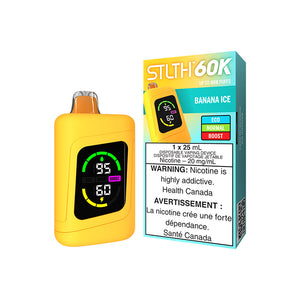 Banana Ice by Stlth 60K 60000 Puff 25ml - Disposable Vape [ON]