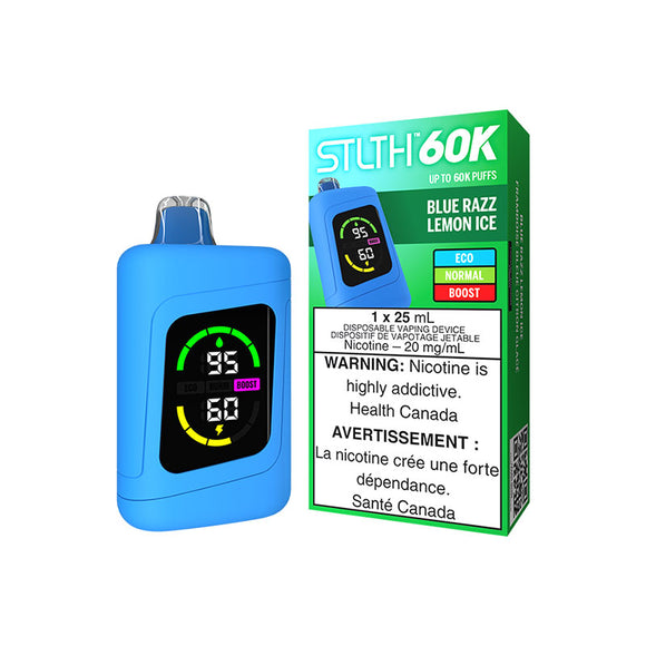 Blue Razz Lemon Ice by Stlth 60K 60000 Puff 25ml - Disposable Vape [ON]