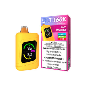 Banana Ice by Stlth 60K 60000 Puff 25ml - Disposable Vape [ON]