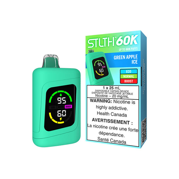 Green Apple Ice  by Stlth 60K 60000 Puff 25ml - Disposable Vape [ON]