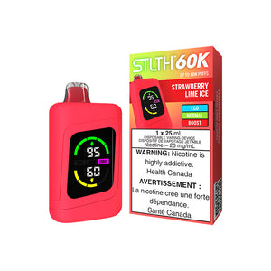 Strawberry Lime Ice by Stlth 60K 60000 Puff 25ml - Disposable Vape [ON]