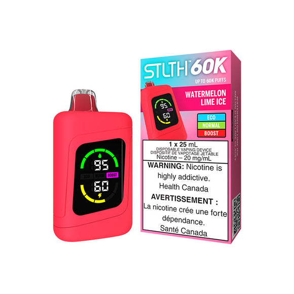 Watermelon Lime Ice by Stlth 60K 60000 Puff 25ml - Disposable Vape [ON]