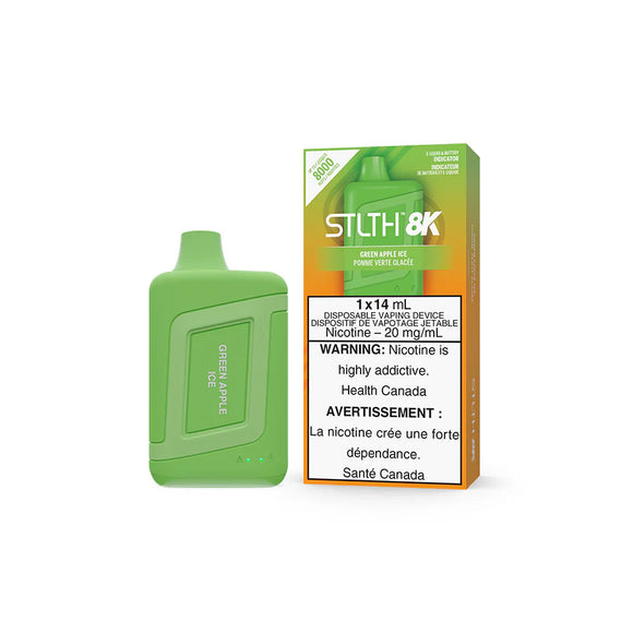 Green Apple Ice by Stlth 8K 8000 Puff 14ml Rechargeable- Disposable Vape