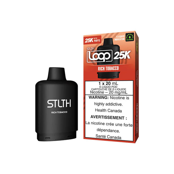 Rich Tobacco by Stlth Loop 25K - Closed Pod System [ON]