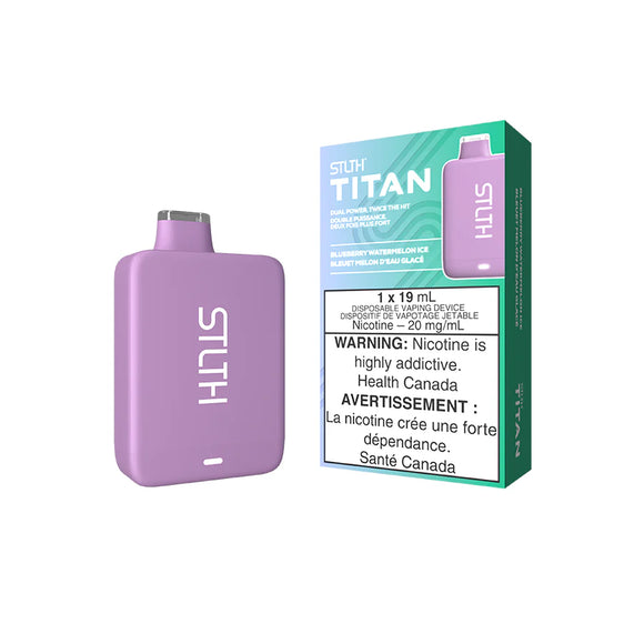 Blueberry Watermelon Ice by Stlth Titan 10000 Puff 19ml Rechargeable- Disposable Vape