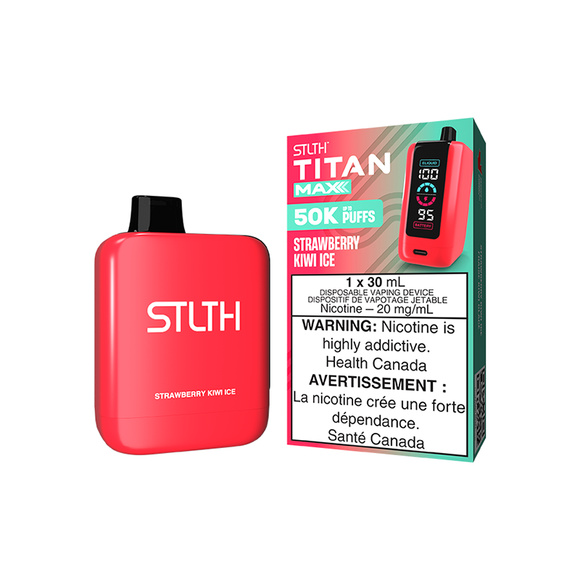 Strawberry Kiwi Ice by Stlth Titan Pro Max 50000 Puff 30ml - Disposable Vape [ON]