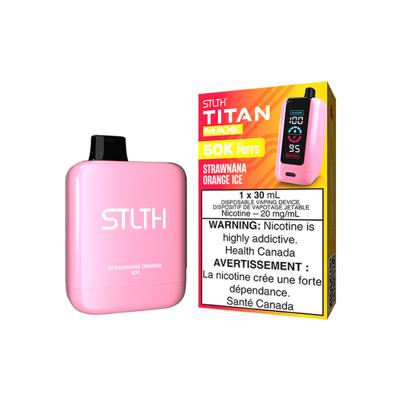 Strawnana Orange Ice by Stlth Titan Pro Max 50000 Puff 30ml - Disposable Vape [ON]