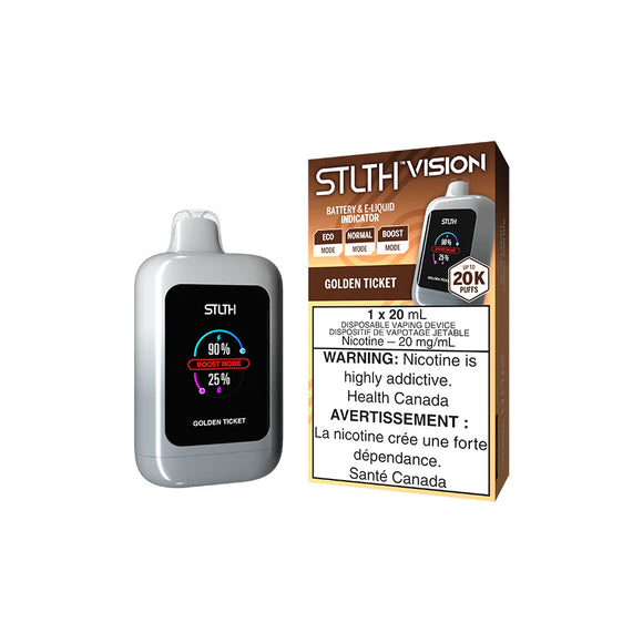 Golden Ticket by Stlth Vision 20000 Puff 20ml Rechargeable- Disposable Vape